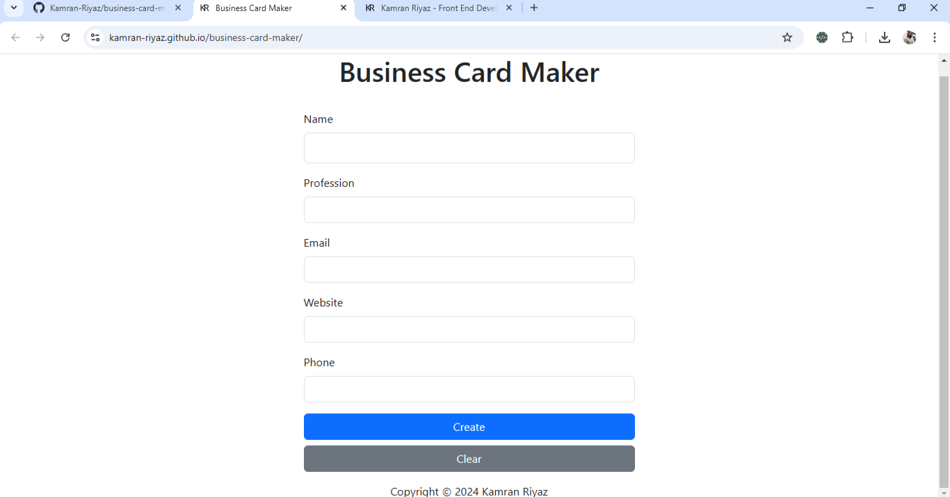 business card maker