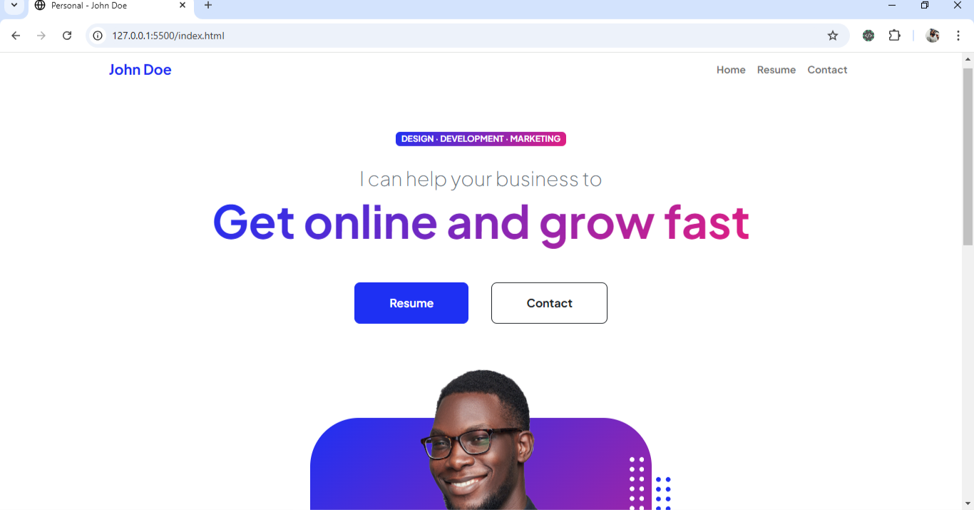 personal website
